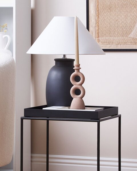 Svícen NAOUSA Keramika 23 cm Béžová