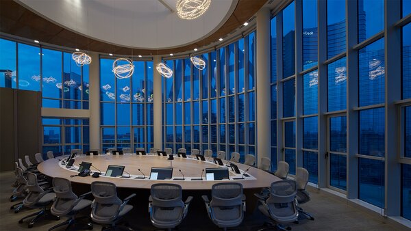 Artemide 1623020A Copernico sospensione, designové závěsné LED svítidlo, 38W LED, černá, 104x64cm
