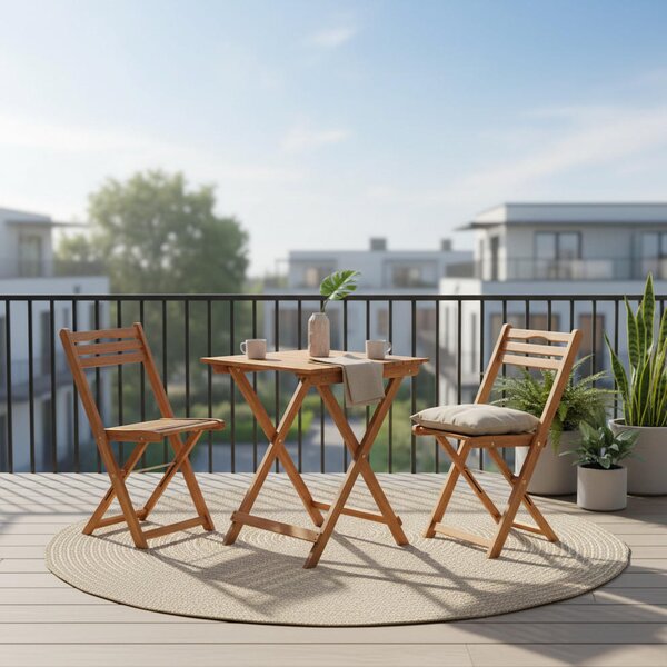 SADA NA BALKON 3dílné, Gardenson - Online Only zahradní nábytek, Online Only