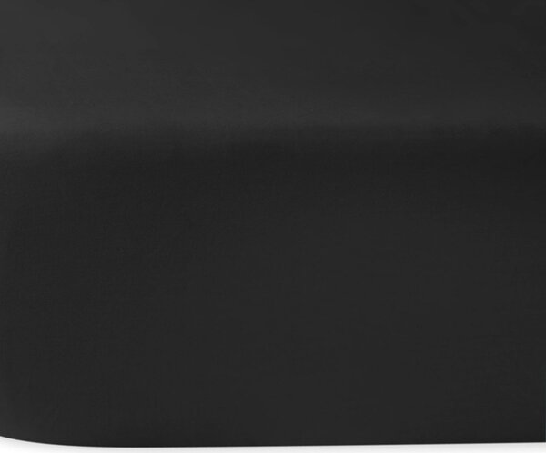 SATÉNOVÉ PROSTĚRADLO 966 160X220 CM ČERNÁ