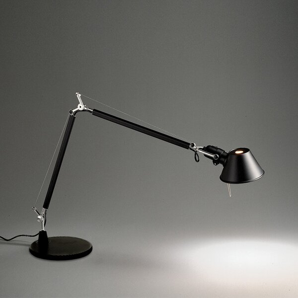 Artemide Designová stolní lampa Tolomeo, 1xE27 Barva: Stříbrná, Podstavec: Hliníková podpěra