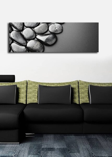 ASIR Nástěnný obraz s led osvětlením KAMENY 30 cm plátno