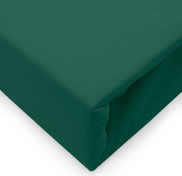 ELASTICKÉ JERSEY PROSTĚRADLO 90X200 CM, VÝŠKA 30 CM ZELENÁ