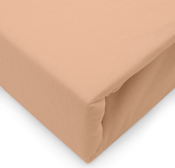ELASTICKÉ JERSEY PROSTĚRADLO 140X200 CM, VÝŠKA 30 CM SVĚTLERŮŽOVÁ