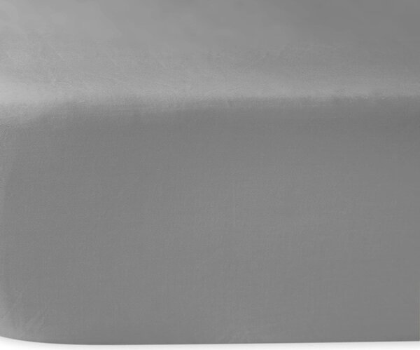 SATÉNOVÉ PROSTĚRADLO 024 160X220 CM ŠEDÁ