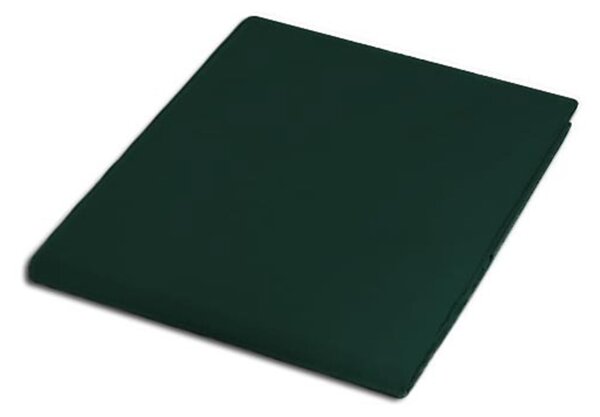 SATÉNOVÉ PROSTĚRADLO 036 160X220 CM TMAVĚZELENÁ