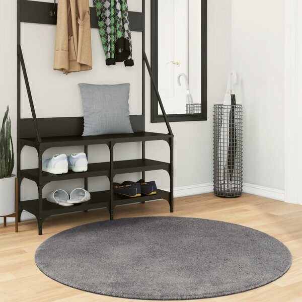 VidaXL Koberec HUARTE krátký vlas měkký a pratelný Ø 120 cm [375010] Barva: Zelená