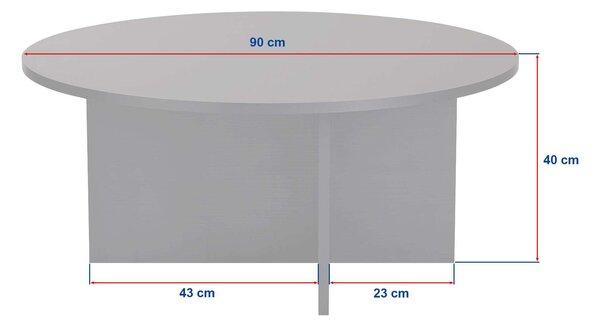 ASIR Konferenční stolek SOLEIL černá