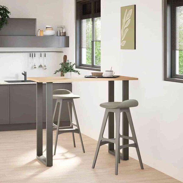 VidaXL Nohy barového stolu ve tvaru U 2 ks ocel 60 x (110-111) cm ocel [4013248] Barva: antracitová