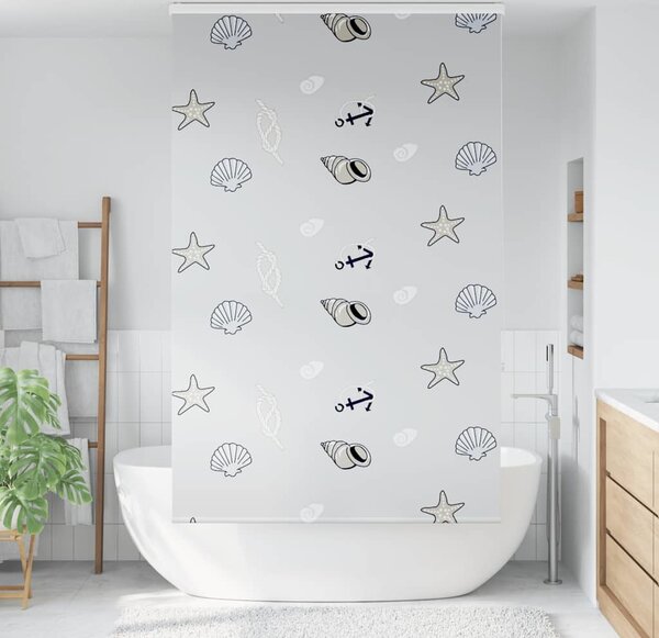 VidaXL Sprchová roleta s kazetou 120x240 cm Šířka látky 116 cm [4015003] Barva: mořské hvězdice