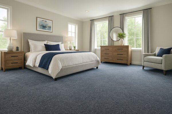 Tapibel, Metrážový koberec Supersoft 780 sv. modrý, na míru, šíře 4m, modrá, ab (mřížka), ložnice