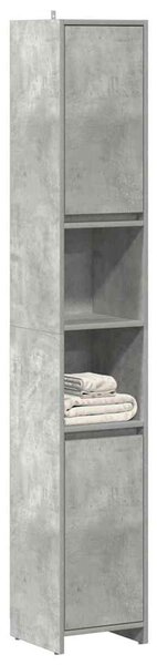 Koupelnová skříňka betonově šedá 30 x 30 x 183,5 cm dřevotříska