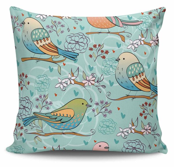 ASIR Dekorační polštář PTÁČCI 43 cm polyester-bavlna
