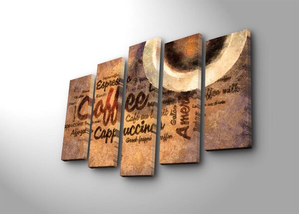 ASIR Sada nástěnných obrazů na plátně COFFEE 105 cm