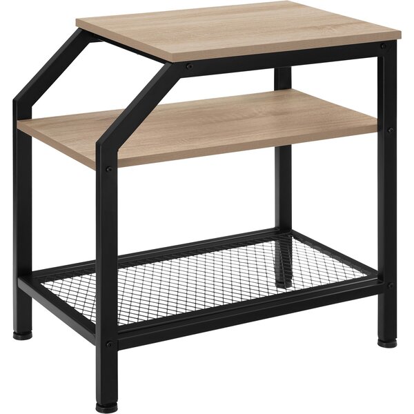 Tectake Odkládací stolek Plymouth 36,5x58,5x59,5cm - Industrial světlé dřevo, dub Sonoma