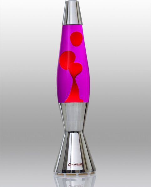 Mathmos Astrobaby, originální lávová lampa, 1x28W, fialová s červenou lávou, 43cm