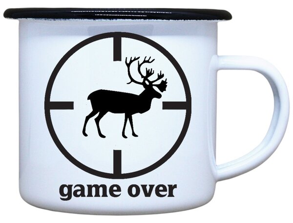 Plecháček s potiskem Game over Objem: 330 ml