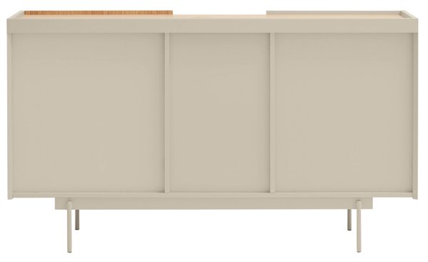 Béžová dubová komoda Teulat Otto 130 x 49 cm