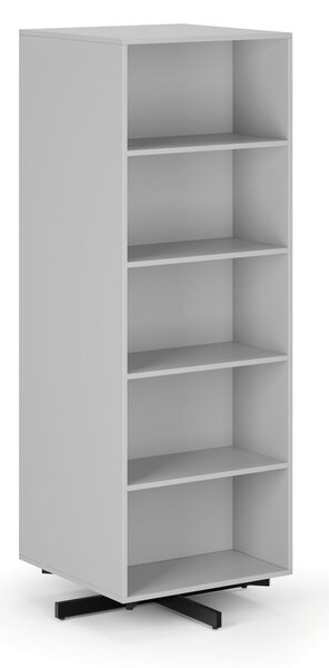 Otočný regál, 680×680×1932 mm, 2x 5 polic, šedá