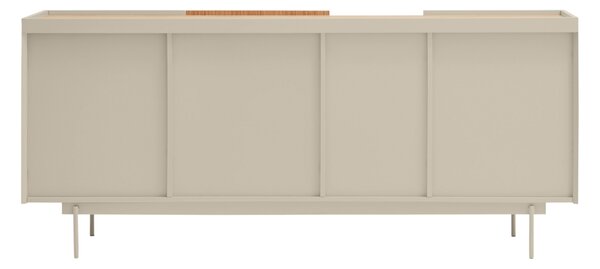 Béžová dubová komoda Teulat Otto 180 x 49 cm