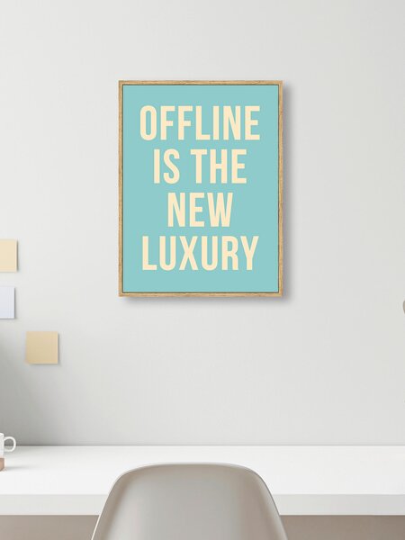 TIŠTĚNÉ OBRAZY NA PLÁTNĚ, text, 30/40 cm Monee - Umělecký tisk