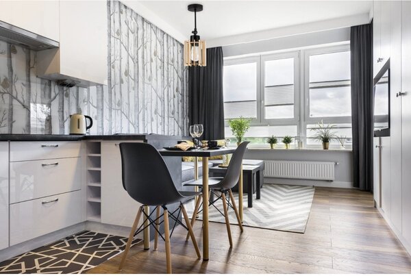 Bodové svítidlo Timber 7, 1x dřevěné stínítko