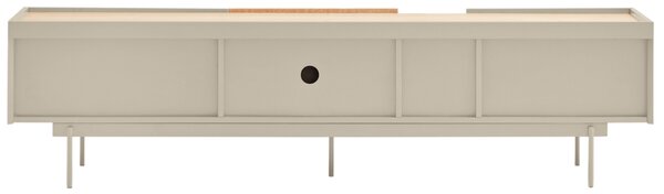 Béžový dubový TV stolek Teulat Otto 180 x 40 cm