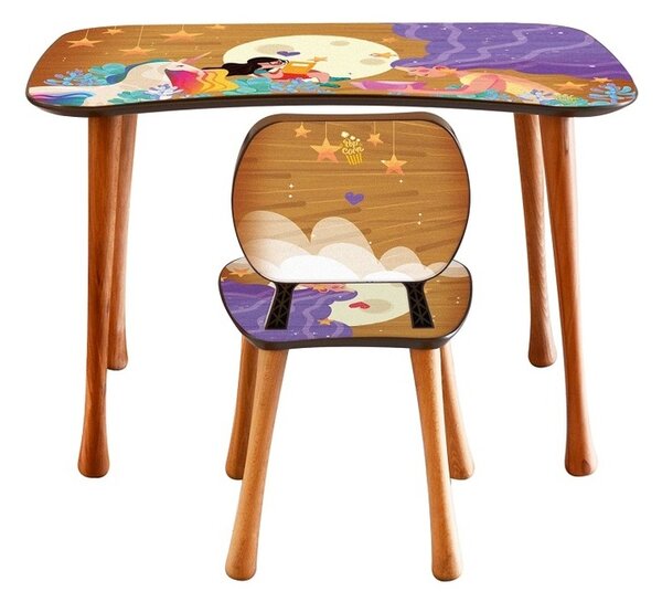 Dětský stolek s židličkou Čtení, 90 x 52 x 60 cm