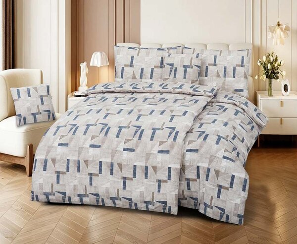 Jahu Modern House Lima 6dílné mikrosaténové povlečení Rozměr: 2x 70 x 90, 2x 140 x 200, 2x 45 x 45 cm