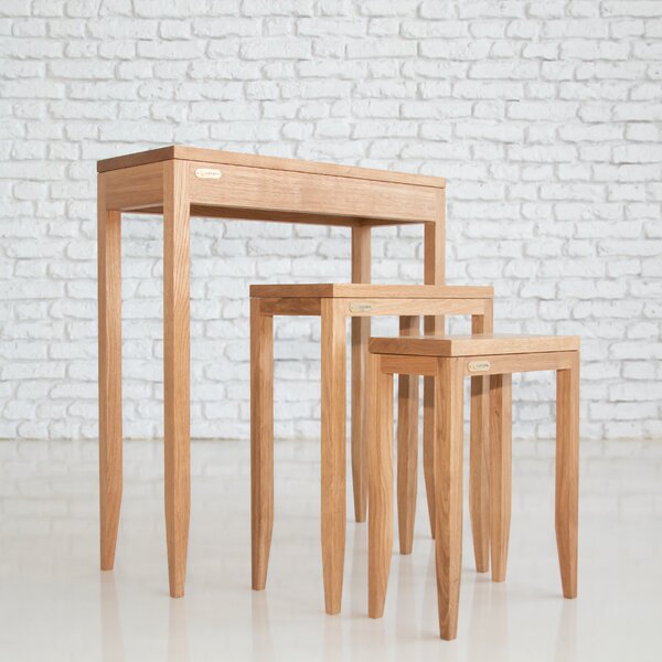 Lafurni Odkládací stolek Thomson II Vyberte velikost: 64 x 24, výška 72 cm, Vyberte odstín dřeva: Dub natural medový