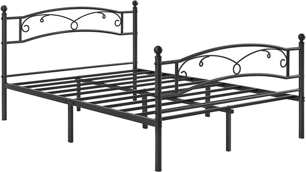 Vasagle Kovová manželská postel 140x190 cm