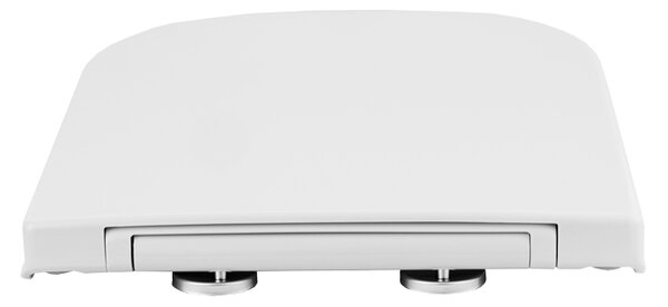 Gamma Lumino, toaletní WC sedátko 445x345mm z polypropylenu s pomalým zavíráním, bílá, GAM-LUMINO