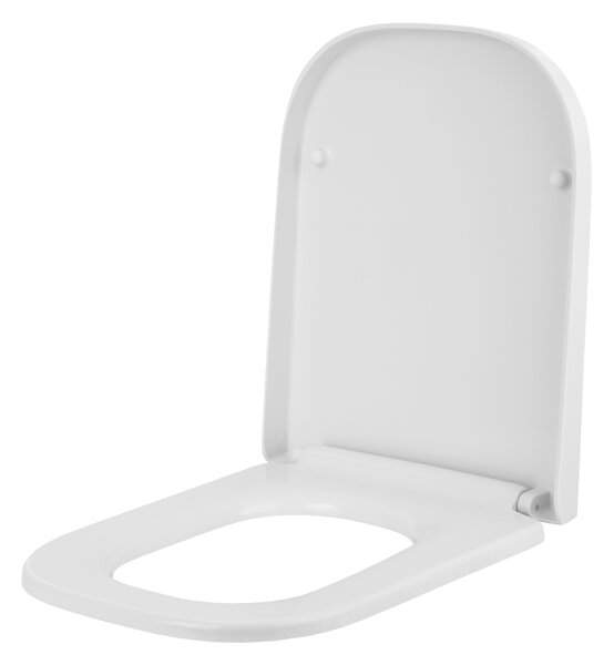 Gamma Lumino, toaletní WC sedátko 445x345mm z polypropylenu s pomalým zavíráním, bílá, GAM-LUMINO