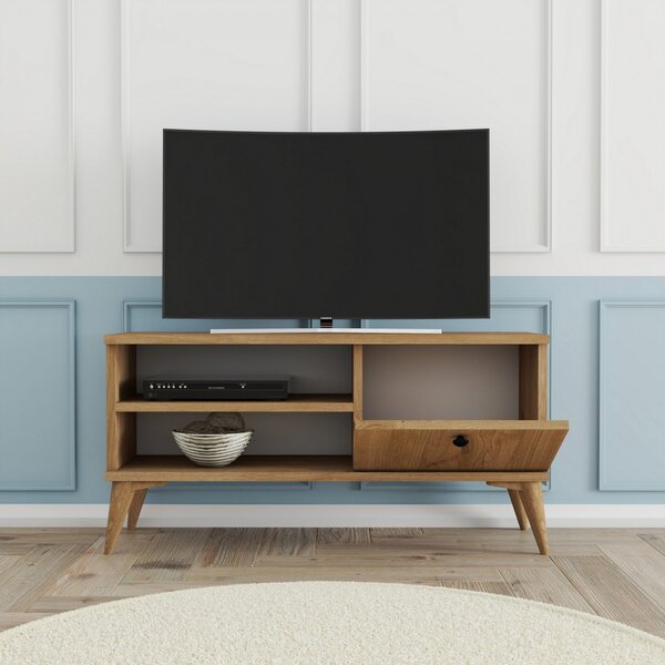Hanah Home TV stolek Retro 90 cm dub
