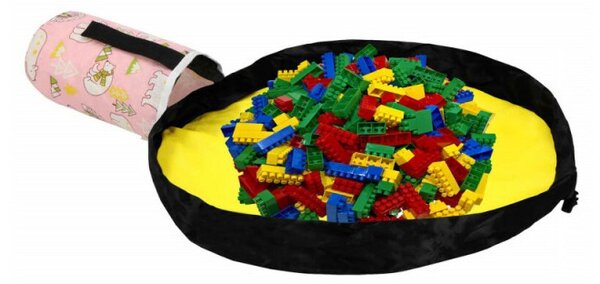Úložný vak na hračky 24 l SPRINGOS HA0131 růžový