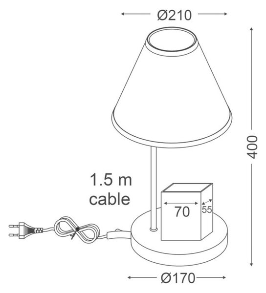 ACA Lighting Dětské stolní svítidlo MT120181