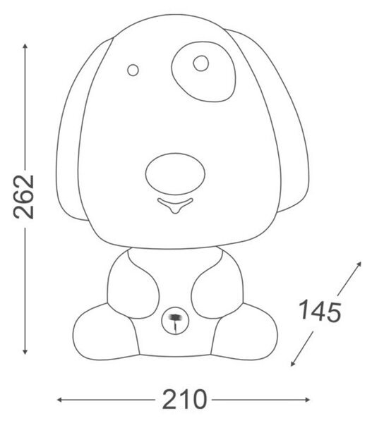 ACA Lighting Dětské stolní svítidlo MT120651B