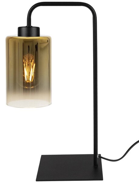 Stolní lampa Hella, 1x skleněné stínítko (výběr ze 3 barev)