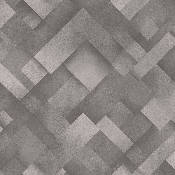 Geometrická šedá vliesová tapeta na zeď 235809 rozměry 0,53 x 10,05 m