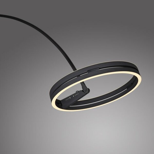 Paul Neuhaus Stojací lampa PURE Loop-Bow černá 2xLED 20W 2200-5000K