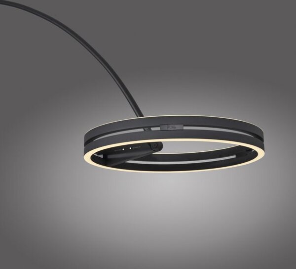 Paul Neuhaus Stojací lampa PURE Loop-Bow černá 2xLED 20W 2200-5000K
