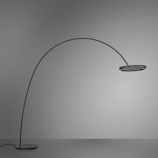 Paul Neuhaus Stojací lampa PURE Loop-Bow černá 2xLED 20W 2200-5000K