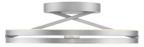Paul Neuhaus Stropní LED svítidlo PURE Loop, pr.60cm, 7W+30W 2700-5000K, šedá