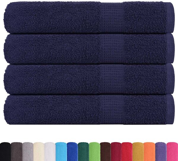 Saunové osušky FROGN 4 ks tmavě modré 80x200 cm 360 g/m² 136792