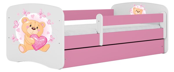 Kocot kids Postel Babydreams medvídek s motýlky růžová, varianta 70x140, bez šuplíků, bez matrace