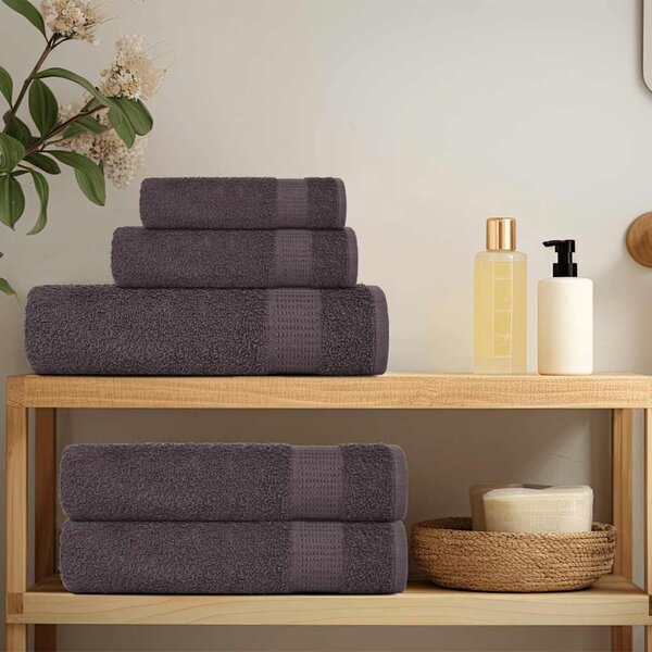 Ručníky do sprchy FROGN 25 ks antracitové 70x140 cm 360 g/m² 136688