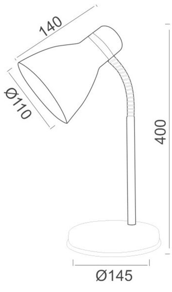 ACA Lighting Office stolní svítidlo SF1309G