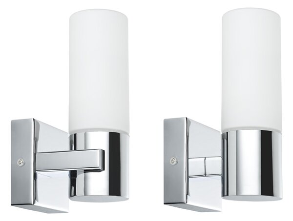 Paulmann 70354 Gemini, set 2 ks nástěnných svítidel do koupelny pro osvětlení k zrcadlu, 2x40W, výška: 19cm, IP44