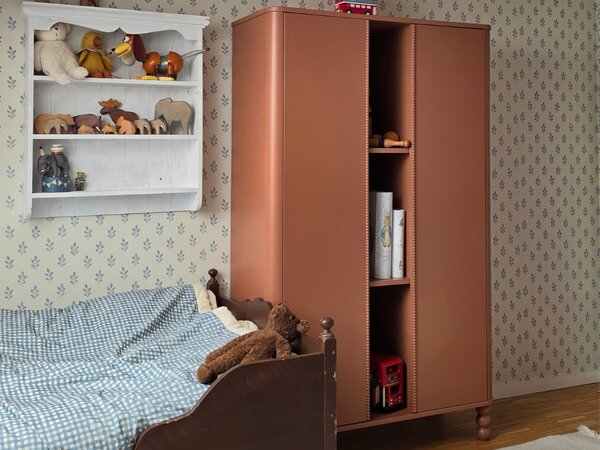 Designová vitrína DOT terakota