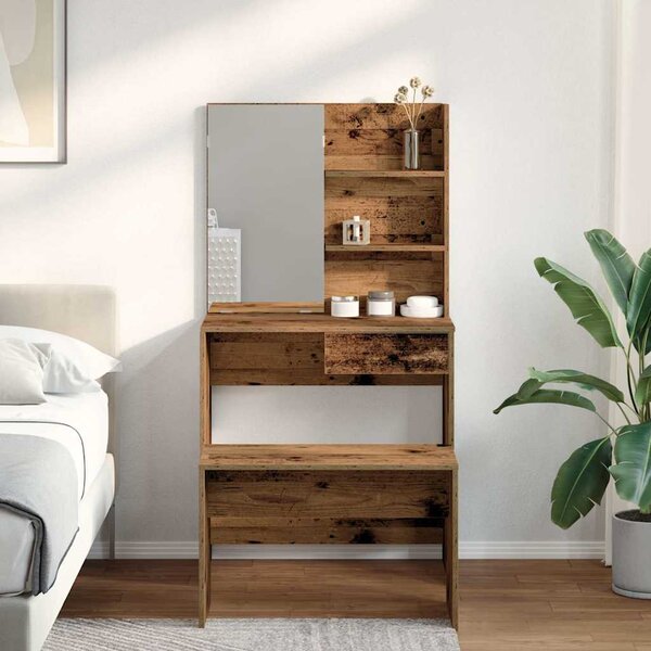 Set toaletního stolku staré dřevo kompozitní dřevo 3329189
